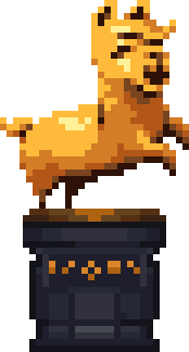 Alpaca Statue Unlocked.png